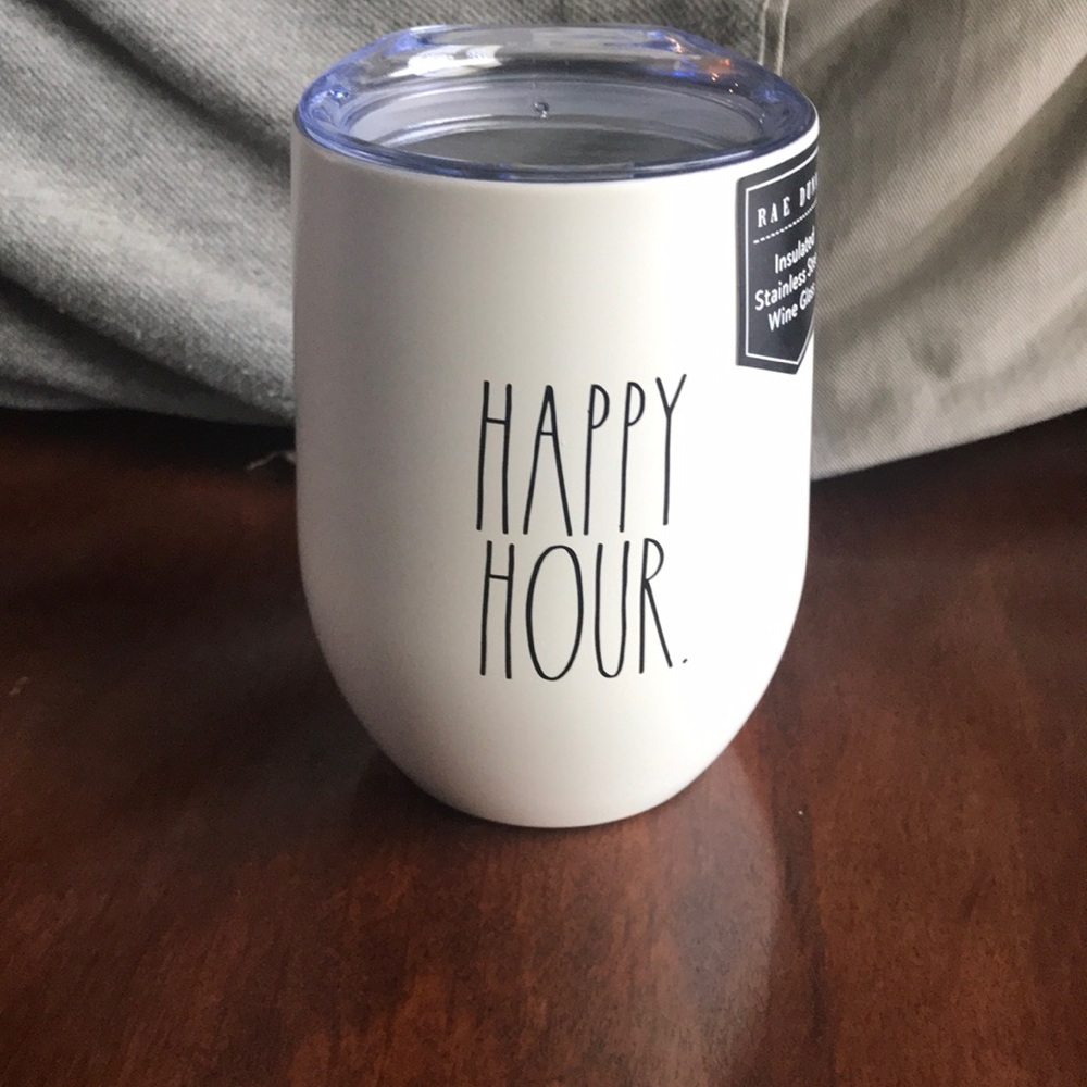 Rae Dunn Happy Hour Insulated Wine Glass